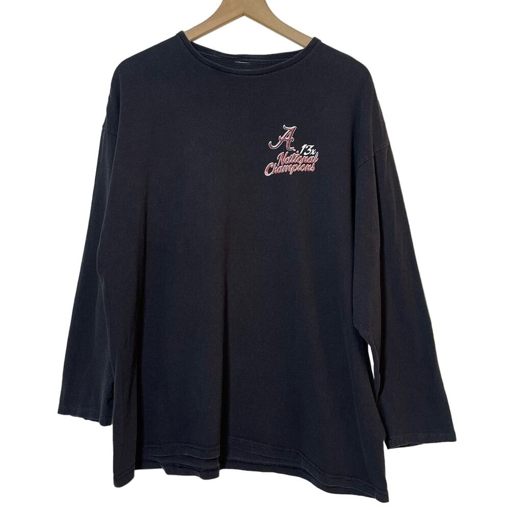 University of Alabama Size XL Black‎ 2009 National Champions Long Sleeve Shirt